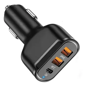 USB C Rýchle Auto Nabíjačku 3 Porty Energie Dodávka PD Auto Adaptér 30W Bezdrôtovú Nabíjačku do Auta Rýchle Nabíjanie Mini Nabíjačka do Auta Pre Smart