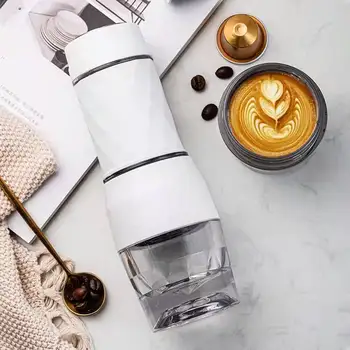 Jednoduché A Prenosné Ručné Tlak Espresso Kávu Prášok Kapsule Vonkajšie Office Home Sprievodné Mini Šálku Kávy Hrniec