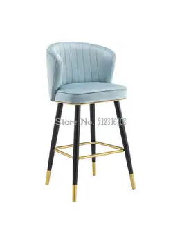 Bar stoličky svetlo luxusné moderné jednoduché domáce módne vysoká stolička železa bar stoličky barové Ostrov stolička 55 cm