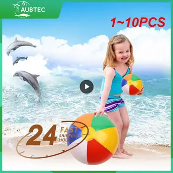 1~10PCS 23/30/36 cm Nafukovacie Beach Ball PVC Vodou Balóny Dúha-Farebné Gule, Letné Vonkajšie Plážové Kúpalisko Float
