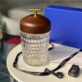 Nabíjateľná Luxusné Krištáľové Lampy, Dekoračné Atmosféru Nočná Lampa Tvorivé INY Fľaša stolná Lampa