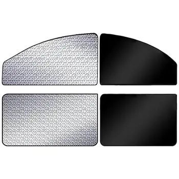 Auto Okno Clony Na Bočné Okná 4PCS Predné, Zadné, Bočné Okno Protislnečnú Ochranu proti UV žiareniu Auto Zadné Okno Tieni Multifunkčné