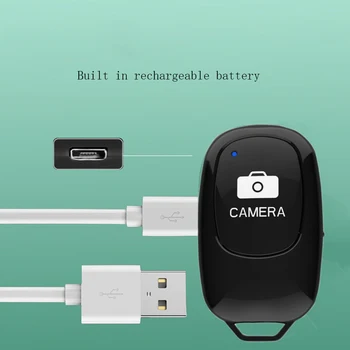 Bluetooth Diaľkové Ovládanie Tlačidlo Bezdrôtový ovládač s Samospúšť Fotoaparát Držať Uzávierky Vydania Monopod Selfie pre ios andriod telefón