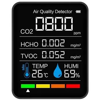 Multifunkčné 3in1 CO2 Meter Digitálne Teplota Vlhkosť vzduchu Tester Oxidu Uhličitého Detektor Kvality Ovzdušia Monitor CO2 detektor