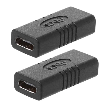 2X USB 3.1 Typ C Žien a Žien USB-C Rozšírenie Konektor, Adaptér Pre Notebook Converter Pre Tablet Telefón