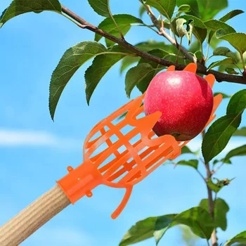 Plastové Teleskopické Záhradné Košík Ovocia na Výber Hlavu Ovocie Vychystávanie Nástroj výškový Ovocie Picker Trhanie mišpuľník japonský Trhanie Bayberry