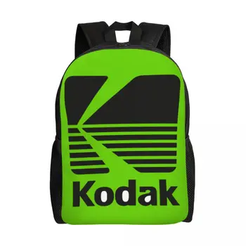 Kodak Fotografie Logo Batohy pre Mužov, Ženy Školy Študent Bookbag Hodí 15 Palcový Notebook Fotografia, Film Tašky