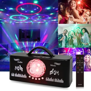 Disco Stage Svetlo Vonkajšie Bluetooth Reproduktor, Veľký Objem Big Power Prenosné Farebné Vianočné Dovolenku Dekor Lampa DJ Party Svetlá