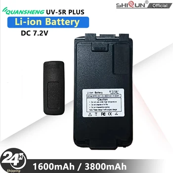 UV 5R Plus Li-ion Batéria Quansheng DC 7,2 V 3800mAh Batérie BPK5 Pre UV-K6, Walkie Talkie UV K5 UV K58 obojsmerné Rádiové Nabíjateľná