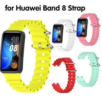 Športové Silikónové Watchband Pre Huawei Skupina 8 Popruh Nahradenie Náramok Pre Huawei Skupina 8 Náramok Correa Pulsera Príslušenstvo