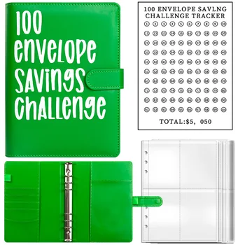 100 Obálky Peňažných Úspor Výzvou, Ukladanie Výzvou Na Obálke Knihy, Rozpočet Obálky Finančný Asistent, A5 Veľkosť Peňažné Binder