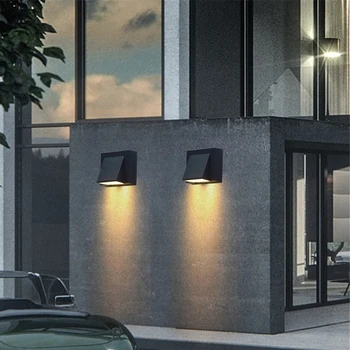 HOT PREDAJ 5W Moderné LED Nástenné svietidlo Nepremokavé Vonkajšie Nástenné Svietidlo Ideálne Pre Koridor Nádvorie Brány, Terasa, Balkón, Záhrada