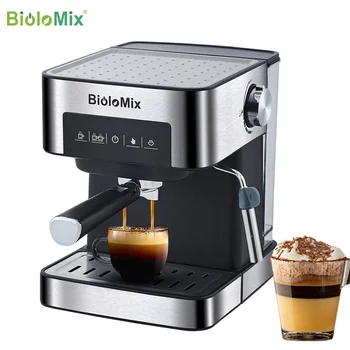 BioloMix 20 Bar talianskeho Typu Espresso kávovar Stroj s Mliekom Frother Prútik pre Espresso, Cappuccino, Latte a Mocha