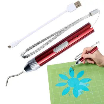 Pin Pero Pletie Nástroj Burín Tool Kit S LED Svetlom Pletie Pero Osvetlené Pre Presné Rezanie Písmom Pin Pero Nabíjateľná urob si sám