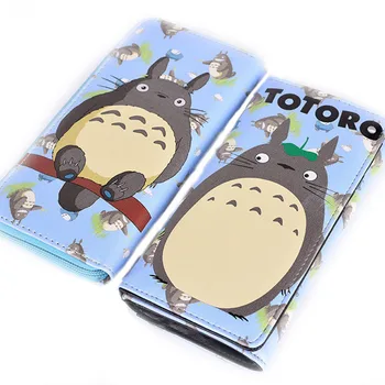 Anime Totoro Dlhý Zips Dievča Peniaze Klip Multi-card PU Spojka Darček Taška