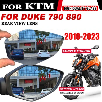 Pre DUKE 790 890 DUKE 790DUKE 890DUKE Motocykel Accessorie Vypuklé Zrkadlo Zvýšiť Spätné Zrkadlá Bočné Zrkadlo Zobraziť Vízia Objektív