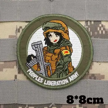 ARMÁDA Vojenské Taktické Vyšívané Škvrny Remienok Batoh Odznak s Hákom Podklad pre Odevy