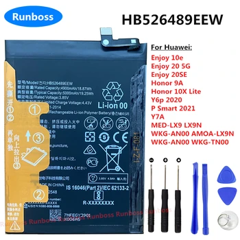Pôvodné HB526489EEW 5000mAh Batériu pre Huawei Y6P 2020,Y7A,Užite si 10e , 20 ,20 SE,Česť 10X Lite, Česť Hrať 9A 5G,S Smart 2021