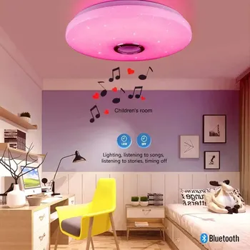 Moderné Stropné Svietidlá RGB Stmievanie Domov Osvetlenie APLIKÁCIU Bluetooth Hudby Svetlo 42W 60W Smart Stropné Osvetlenie S Diaľkovým ovládaním AC220V