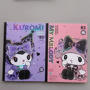 Nové Originálne Sanrio B5 Notebook Denník Notebook Kuromi Melódie Tabuľkovom Programe Poznámkový Blok, Pracovný Zošit Študentov Pekné Darčeky Kawaii Notebooky