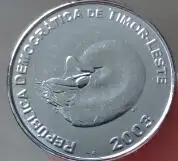 17 mm východný Timor ,100% Reálne Skutočné Comemorative Mince
