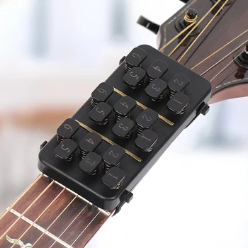 Ľudová Gitarové Akordy learningového Systému One-Key na Gitaru Akord Tréner s 18 Tlačidlá Strunové Nástroje učebná pomôcka