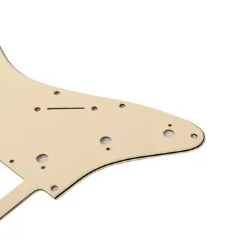 Prewired 3-vrstvové Pickguard Scratchplate SSH pre ST Štýl Gitara Svetlo Žltá
