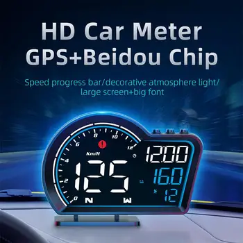 G16, Ansel Auto Hud Head Up Display Beidou + Gps Duálny Systém Smart Rozchod Displej S Kmh Mph Prekročenia Rýchlosti Alarm Kompas Gps Tachometer