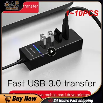 1~10PCS ROZBOČOVAČ USB Rozbočovač ak chcete Získať Viac USB Port 4 Port USB 2.0 Hub s Kábla Mini Hub Zásuvky Splitter Kábel, Adaptér Pre autorádia