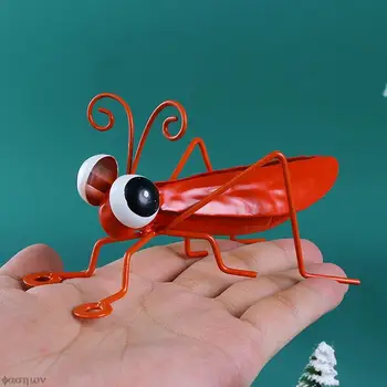 Cartoon Kovové Locust Mravce Ozdoby Na Stenu Záhradu, Nádvorie Úradu Miestnosti Dekorácie 12 cm Simulácia Hmyzu Figúrka Sochy