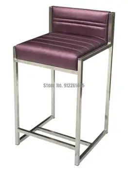Šperky stoličky nerezovej ocele bar stoličky pokladničné predné počítadlo stolice klenotníctvo špeciálnu stoličku bar späť bar vysoká stolička