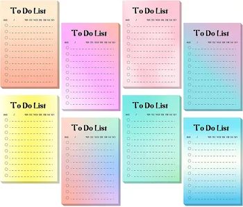 50sheets Farebné Urobiť Zoznam poznámkový blok Memo Každodenných Pripomienka Plánovač Notebook Pastable Zoznam Plánovanie pre Domáce Kancelárie Školy