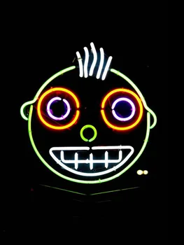 Neónový nápis Na Kolo Smajlík blbecek tvár Obchodné Pivo Lampa reštaurácia svetlo Hotel obchod obchod diner Vonkajší Vplyv Prilákať svetlo