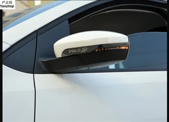 2 ks/veľa z Nehrdzavejúcej Ocele Spätného zrkadla proti odretiu bar svetlo bar anti trením pásu pre 2014-2017 Volkswagen VW POLO