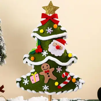 Diy Vianočný Strom Vianočný Strom Ornament Plavidlá Auta Ručné netkanej Textílie Vianočný Stromček Nastaviť Diy Remesiel pre Deti, Dospelých, Slávnostné