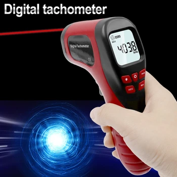 Digitálny Tachometer Rýchlosti Merania Tachometra Laser Non-Kontakt Tach Rozsah 2.5-99999RPM Rýchlosti Motora Meter Nástroje