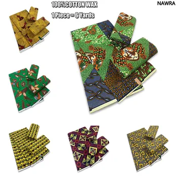 2023 Nové Ankara Afriky Skutočný Vosk Textílie Nigérijský Vosk Tlač Tkaniny Vysokej Kvality, 100% Bavlna Ghana Štýl Textílie Pre Ženy Pagne