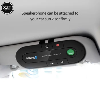 Auto Bluetooth Prijímač Bezdrôtový Prijímač Automobilový Stereo Prehrávač Handsfree Reproduktor Telefónu Slnečná Clona Mount Klip Do Auta
