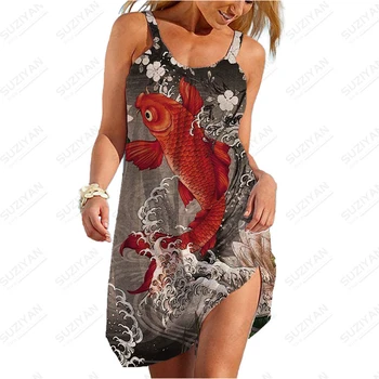 Lebka Hlavy Kvetinové Šaty dámske Módne Horúce Letné Beach Bežné Šaty, Sexy Polovice Dĺžky Slnko Šaty Camo 3D Tlač Bežné Sleepwear