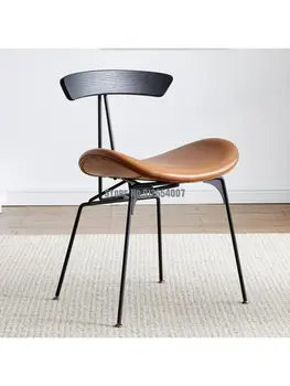 Nordic Light luxus čistého červeného jedálenské stoličky domácnosti dizajnér operadla stolice jednoduchý moderný model izba iron art rokovania