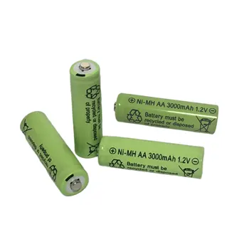 Nový 1. 2v AA NI-MH Dobíjacie Batérie 3000MAH Vhodné pre Zariadenia Ako sú Hodiny, Mikrofóny, Hračky a Nabíjačky