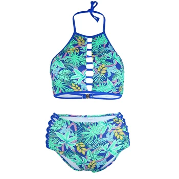 Letné Beach Tlač Bikini Set Ženy, Kravatu Strane Plavky Žena Obväz Plavky Brazlian Plavky