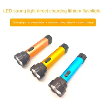 LED Mini Malé Hliníkovej Zliatiny Silné Svetlo Blesku Vstavané Lítiové Batérie, USB Nabíjanie Vonkajšie Osvetlenie Zoom Baterka
