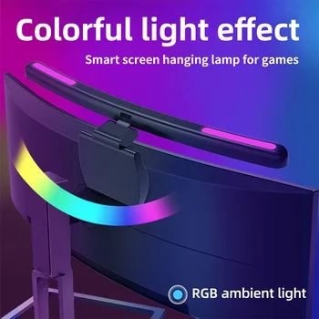 USB Plynulou Stmievanie Displeja Závesné Svetlo Počítači RGB Pozadí Atmosféry Oko-Starostlivosť Stolná Lampa Zakrivené navigačná Lišta Displeja Monitora