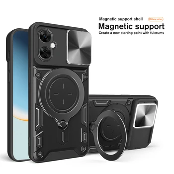 Magnetické Posuňte Fotoaparát Chrániť Kryt Držiaka Telefónu Prípade OnePlus Nord CE 3 Lite 3Lite CE3Lite 5G Mäkké Shockproof Bumper Kryt