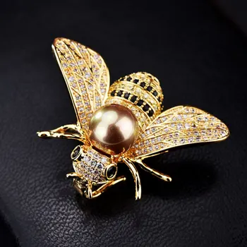 Najznámejšie Značky Dizajn Hmyzu Série Brošňa Ženy Jemné Včielka es Crystal Drahokamu Pin Šperky, Darčeky Pre Dievča