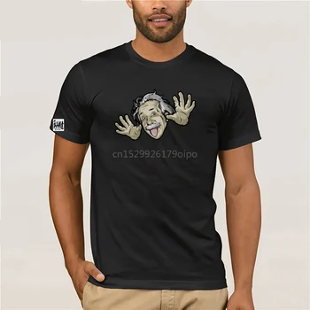 Cool Albert Einstein Legrační Tvár, Plagát Legrační Čierny Unisex Tričko Osobnosti Vlastné Tee Tričko