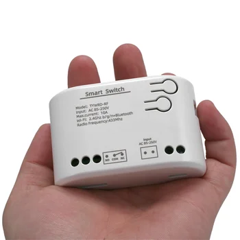 1CH RF Smart Switch AC85-250V WIFI Tuya Diaľkové Ovládanie 433 Light Switch 10A Rele Relé Self-Locking Interlock Inching