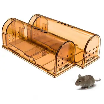 Smart (Self-locking pasca na myši Bezpečné Pevné Priehľadné Domácnosti Myši Catcher Kontroly Klietky Myší Hlodavce Catcher Rat Trap