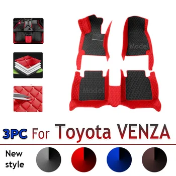 Auto podlahové rohože pre Toyota VENZA 2009 2010 2011 2012 2013 2014 2015 2016 2017 Vlastné auto nohy Podložky automobilový koberec kryt